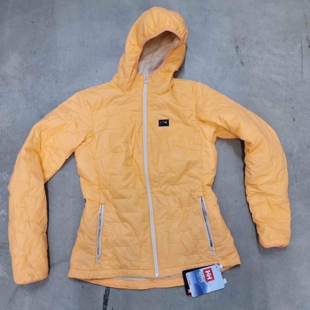 Helly Hansen Womans Lifaloft Insulated Hooded Jacket Melon Regular Fit M/M NWT